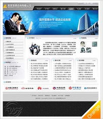 管理咨詢公司網站 深灰商務款